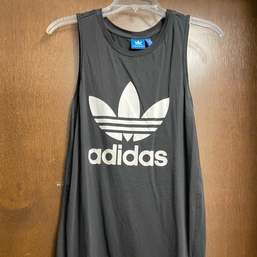 Adidas black tank dress